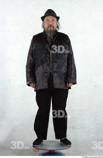 Whole Body Man Asian Overweight Male Studio Poses