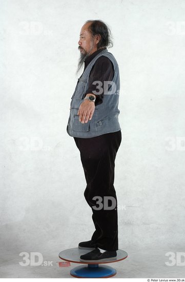 Whole Body Man Asian Overweight Male Studio Poses