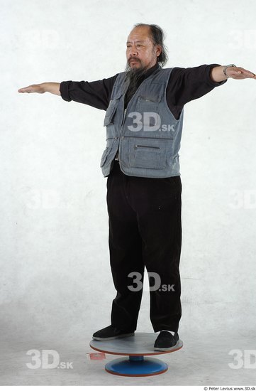 Whole Body Man Asian Overweight Male Studio Poses