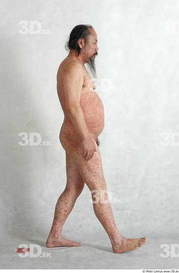 Whole Body Phonemes Man Asian Nude Overweight Male Studio Poses