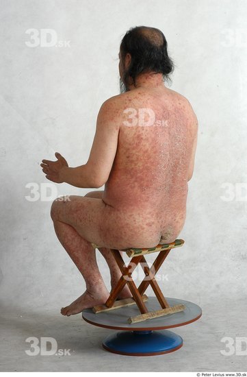 Whole Body Phonemes Man Asian Nude Overweight Male Studio Poses