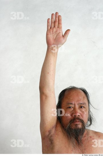 Whole Body Phonemes Man Asian Nude Overweight Male Studio Poses