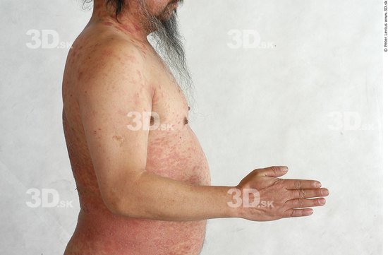 Whole Body Phonemes Man Asian Nude Overweight Male Studio Poses