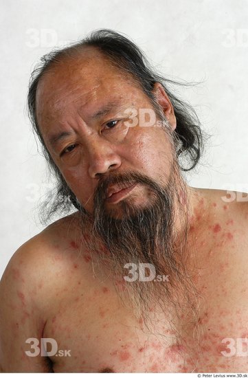 Whole Body Phonemes Man Asian Nude Overweight Male Studio Poses