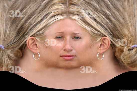 Woman White Head textures