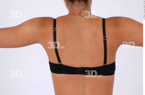 Whole Body Back Woman Underwear Slim Athletic Studio photo references