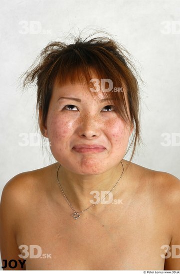 Face Whole Body Phonemes Emotions Woman Asian Nude Average Studio photo references