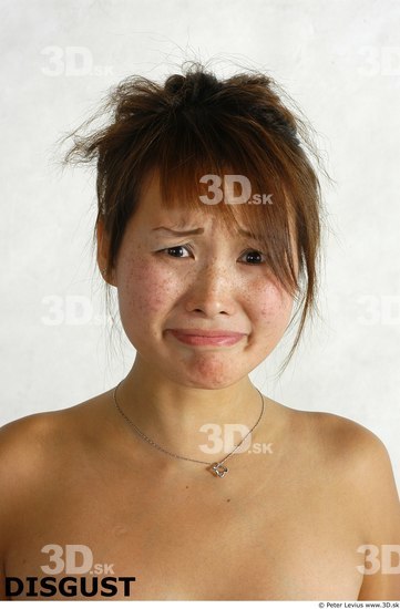 Face Whole Body Phonemes Emotions Woman Asian Nude Average Studio photo references