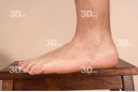 Foot Whole Body Man Nude Average Studio photo references