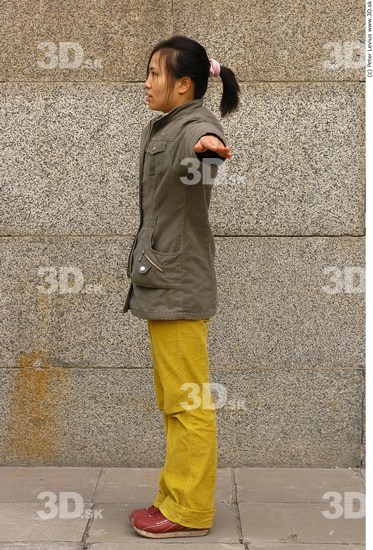 Whole Body Woman Animation references T poses Asian Nude Casual Caps & Hats Slim Average Street photo references