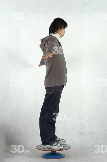 Whole Body Man Asian Slim Male Studio Poses