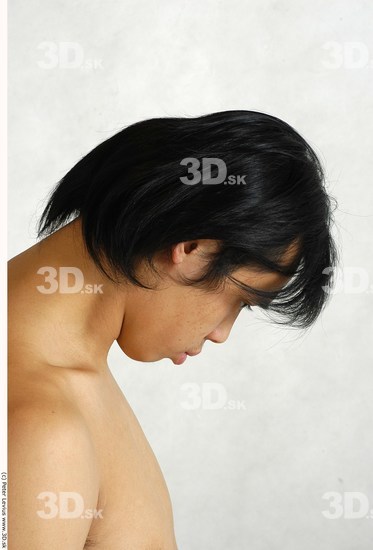 Whole Body Phonemes Man Asian Nude Slim Male Studio Poses