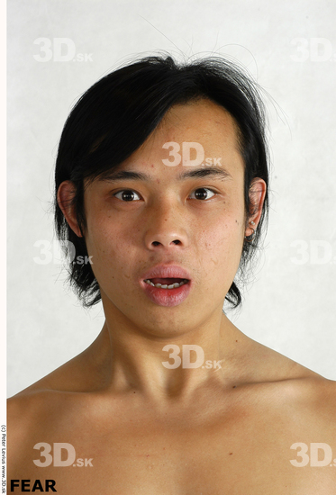 Whole Body Phonemes Man Asian Nude Slim Male Studio Poses