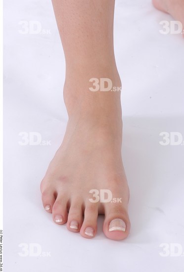 Foot Whole Body Woman Nude Slim Studio photo references