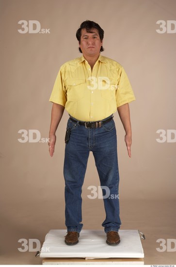 Whole Body Man Overweight Male Studio Poses