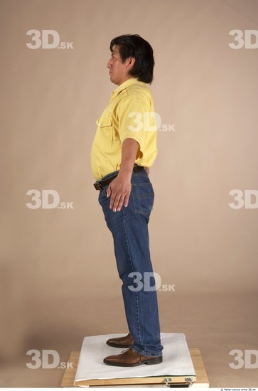 Whole Body Man Overweight Male Studio Poses