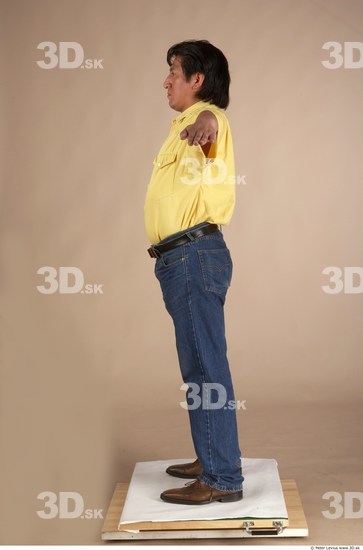 Whole Body Man Overweight Male Studio Poses