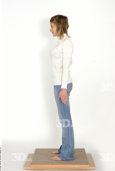 Whole Body Woman Casual Slim Studio photo references