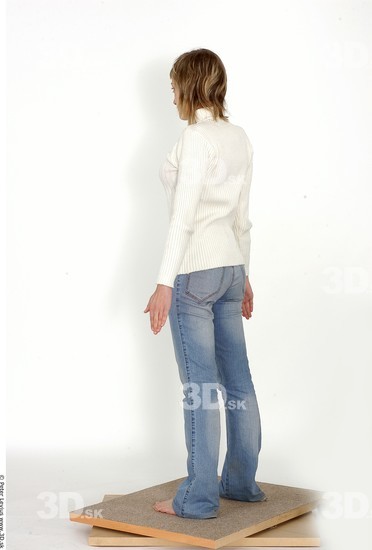 Whole Body Woman Casual Slim Studio photo references