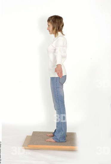 Whole Body Woman Casual Slim Studio photo references