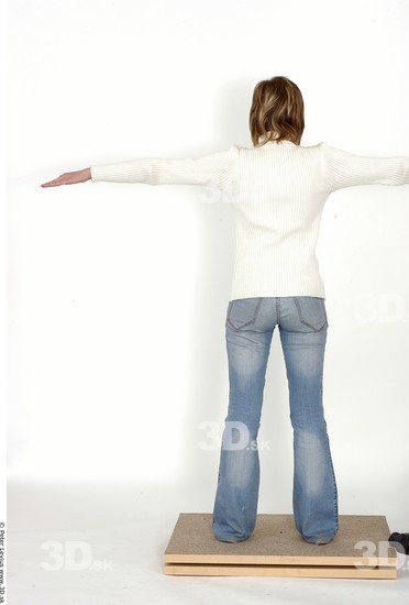 Whole Body Woman T poses Casual Slim Studio photo references