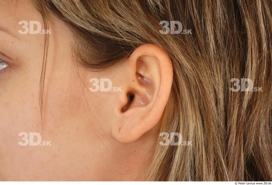 Ear Whole Body Woman Slim Studio photo references