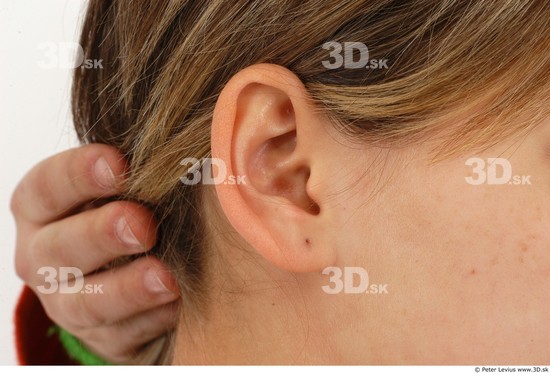 Ear Whole Body Woman Slim Studio photo references