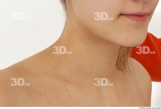 Neck Whole Body Woman Slim Studio photo references