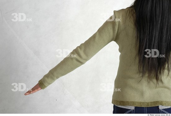 Arm Whole Body Phonemes Woman Animation references Asian Nude Casual Chubby Studio photo references