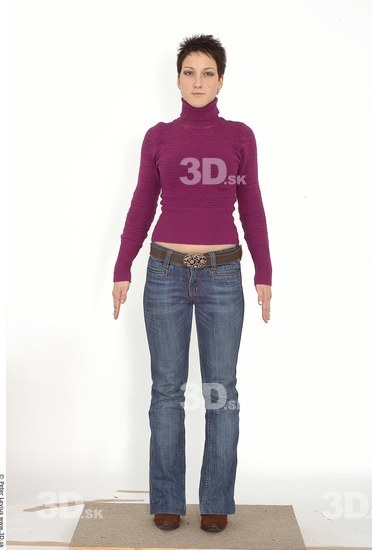 Whole Body Woman Casual Average Studio photo references