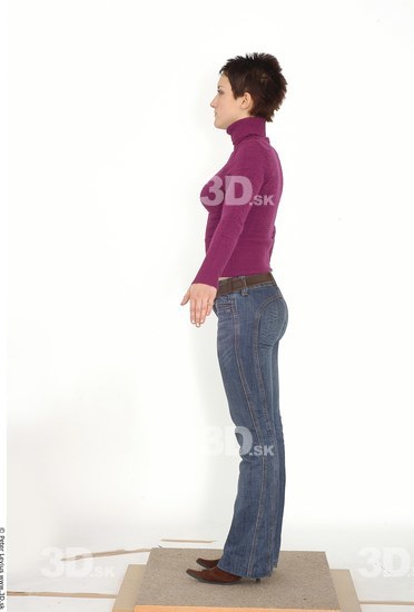 Whole Body Woman Casual Average Studio photo references