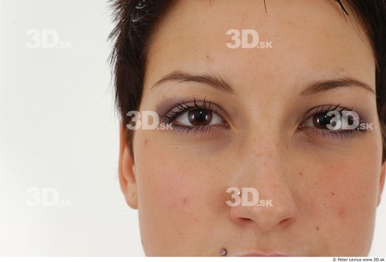 Eye Whole Body Woman Average Studio photo references