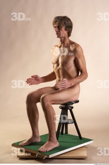 Whole Body Man Artistic poses White Nude Athletic