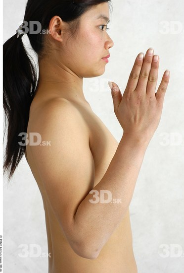 Arm Whole Body Phonemes Woman Animation references Asian Nude Chubby Studio photo references