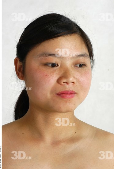 Whole Body Head Phonemes Woman Animation references Asian Nude Chubby Studio photo references