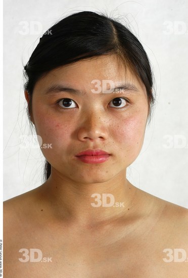 Whole Body Head Phonemes Woman Animation references Asian Nude Chubby Studio photo references