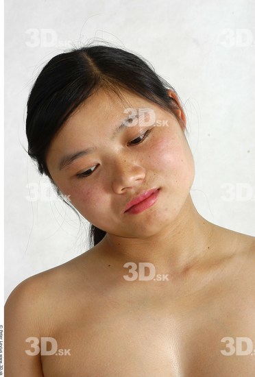 Whole Body Head Phonemes Woman Animation references Asian Nude Chubby Studio photo references