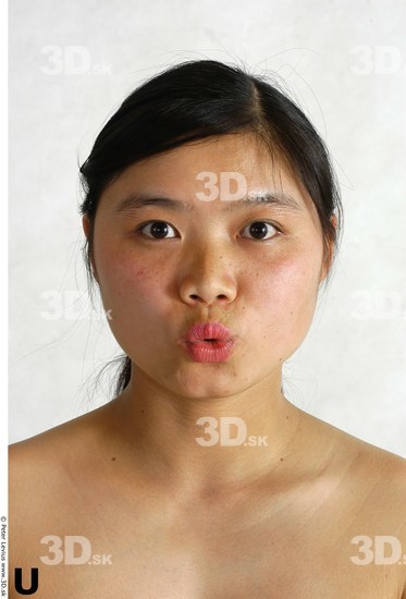 Face Whole Body Phonemes Woman Asian Nude Chubby Studio photo references