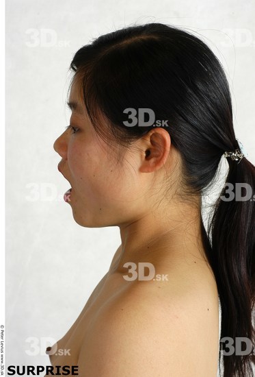 Face Whole Body Phonemes Emotions Woman Asian Nude Chubby Studio photo references