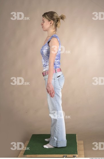 Whole Body Woman Casual Slim Studio photo references