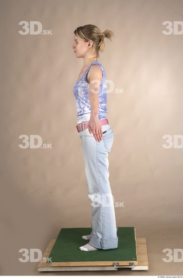 Whole Body Woman Casual Slim Studio photo references