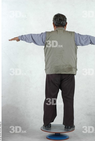 Whole Body Man T poses Asian Casual Overweight Studio photo references