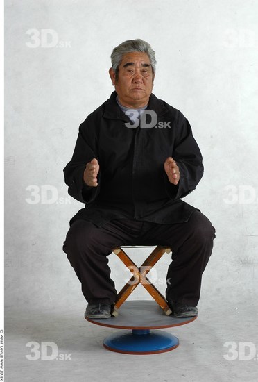 Whole Body Phonemes Man Artistic poses Asian Nude Casual Overweight Studio photo references