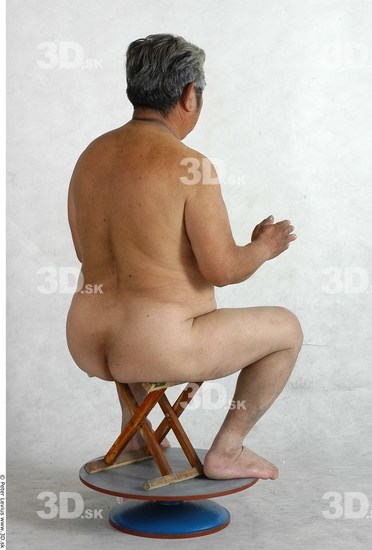 Whole Body Phonemes Man Artistic poses Asian Nude Overweight Studio photo references