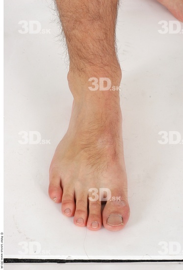 Foot Whole Body Man Nude Athletic Studio photo references