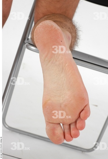 Foot Whole Body Man Nude Athletic Studio photo references