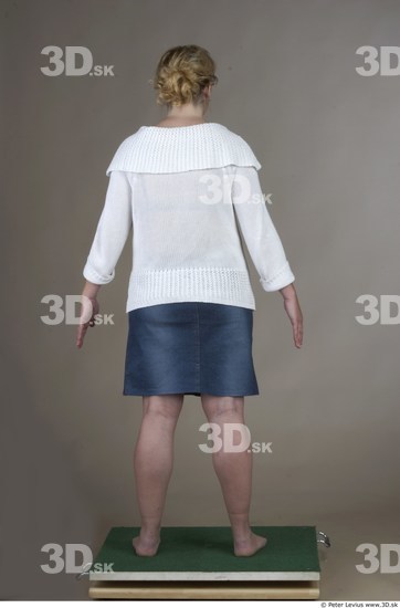 Whole Body Woman Casual Overweight Studio photo references