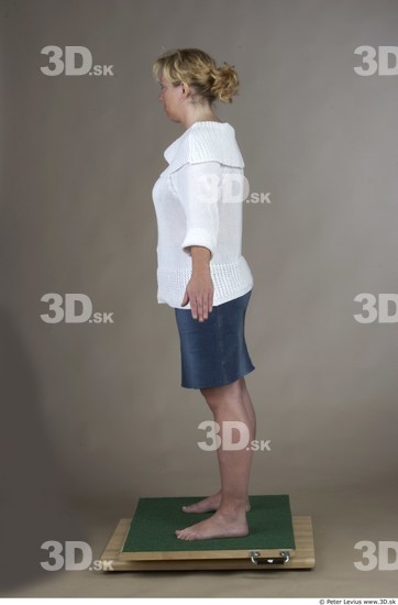 Whole Body Woman Casual Overweight Studio photo references