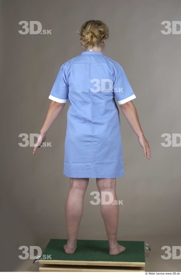 Whole Body Woman Uniform Overweight Studio photo references