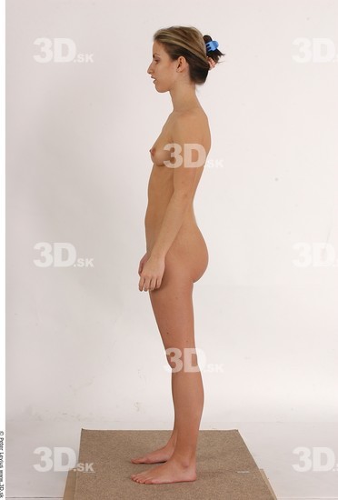 Whole Body Woman Nude Athletic Studio photo references